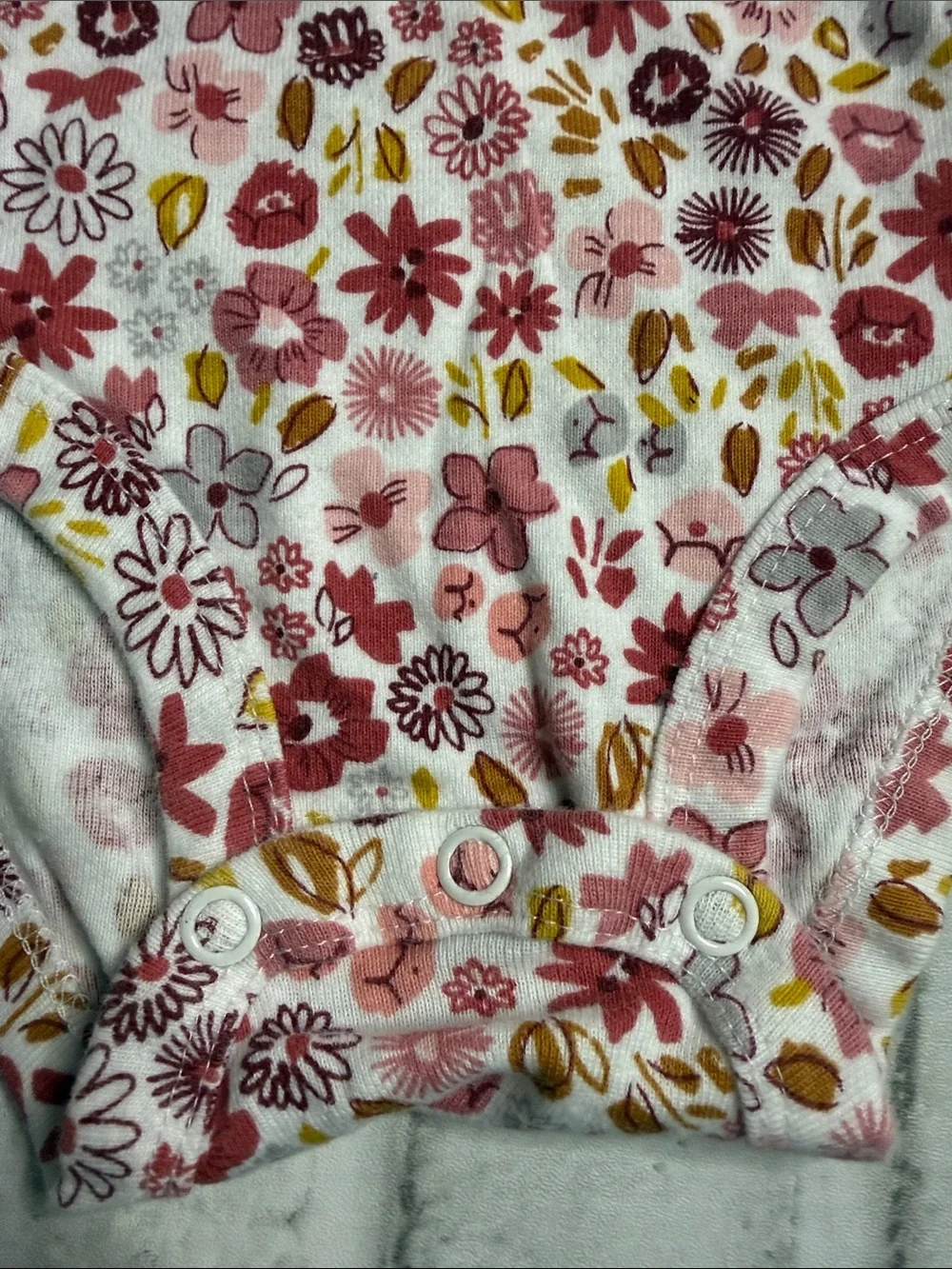 Old Navy Girls Blue Denim Jeans with Pink Floral Embroidery